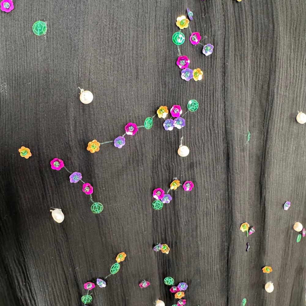 NWT Azeeza Atwood Sequin Dress Black Mini Cocktail Party Vegas LBD Size XS - Picture 4 of 12